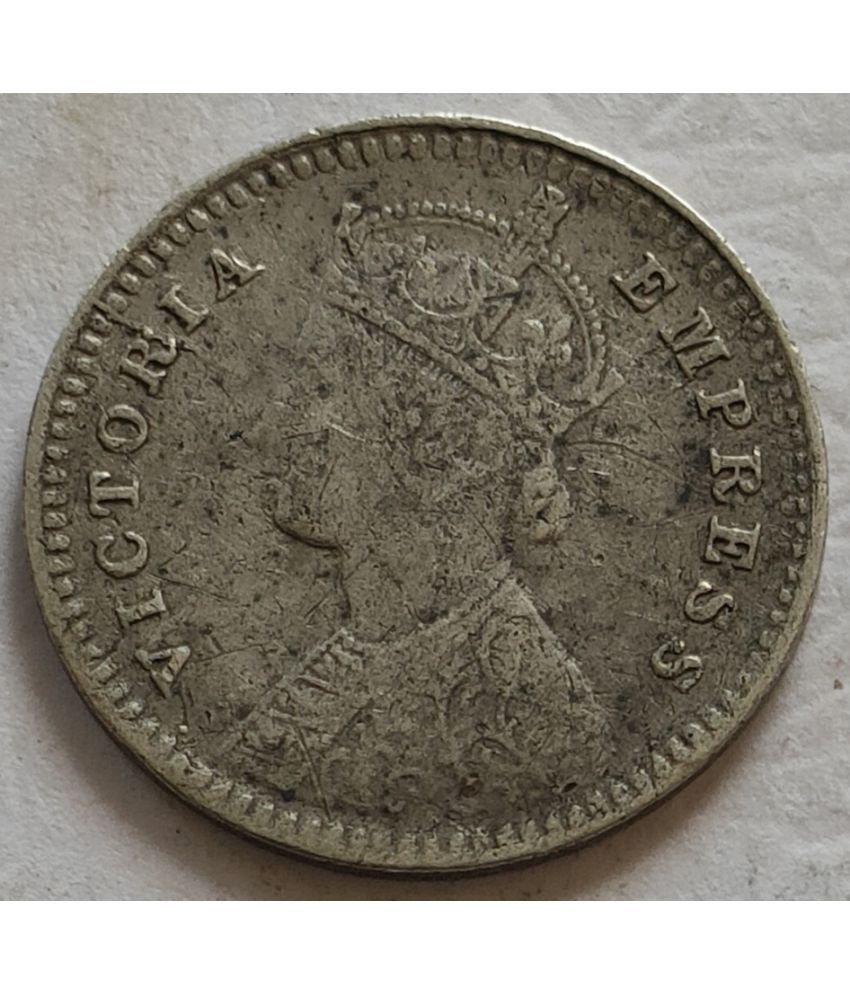 MOST RARE 1888 SILVER TWO ANNAS VICTORIA EMPRESS BRITISH INDIA COIN AT ...