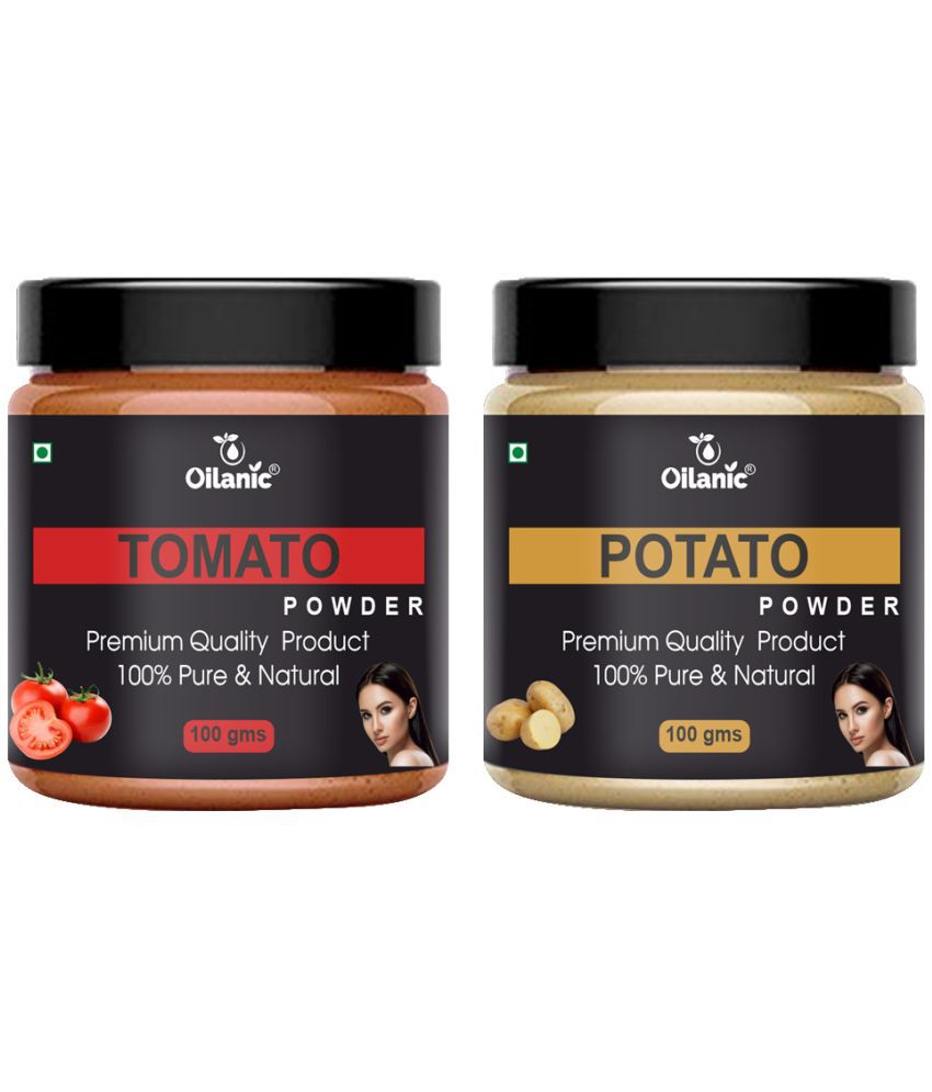     			Oilanic 100% Pure Tomato Powder & Potato Powder For Skincare Hair Mask 200 g Pack of 2