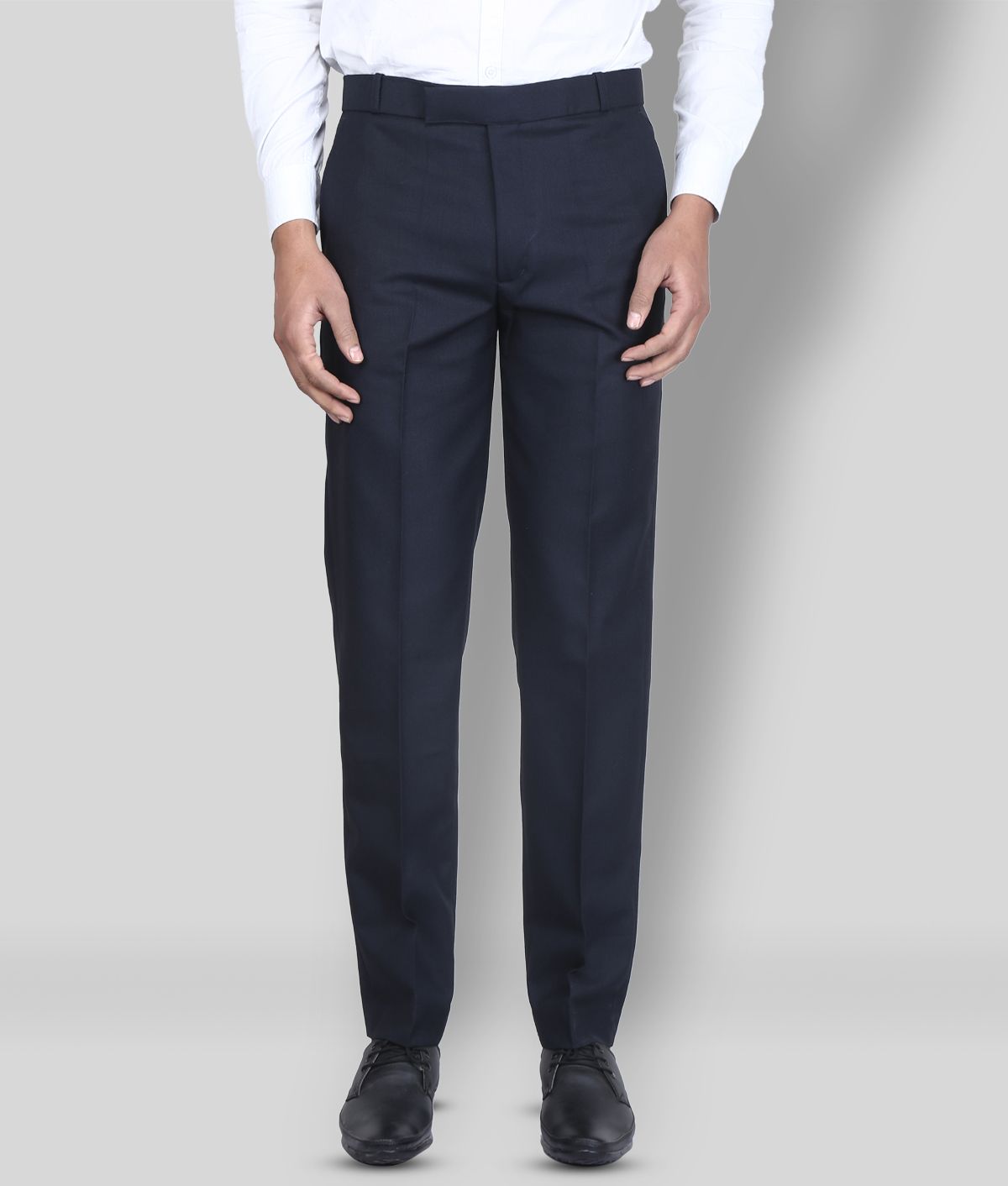     			K.S.BRAND - Navy Blue Polycotton Regular - Fit Men's Formal Pants ( Pack of 1 )