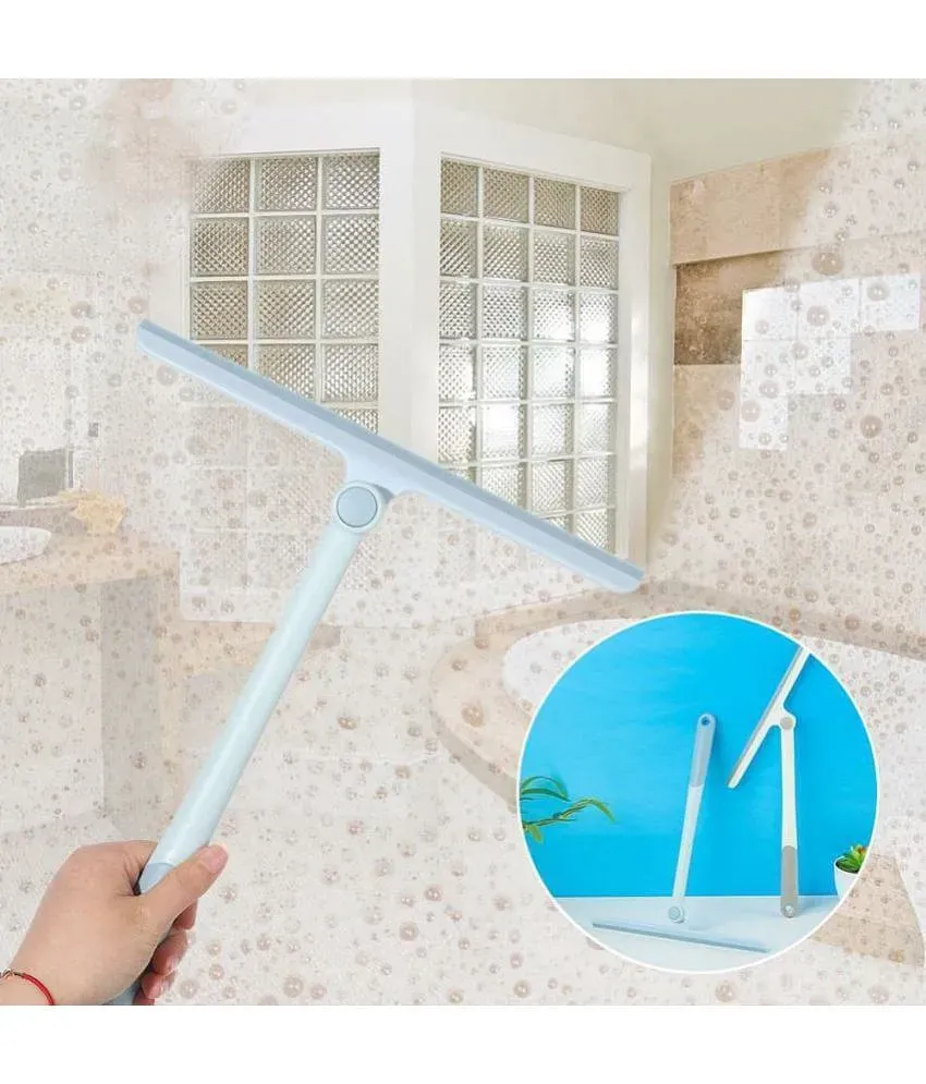 Shower Squeegee For Shower Doors, Shower Squeegee For Glass Doors,  Bathroom, Mirrors, Windows Cars And Tile Walls, Silicone Handle Shower  Squeegee 12