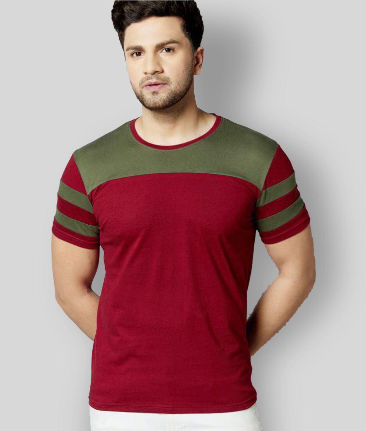     			GESPO - Multicolor Cotton Regular Fit Men's T-Shirt ( Pack of 1 )