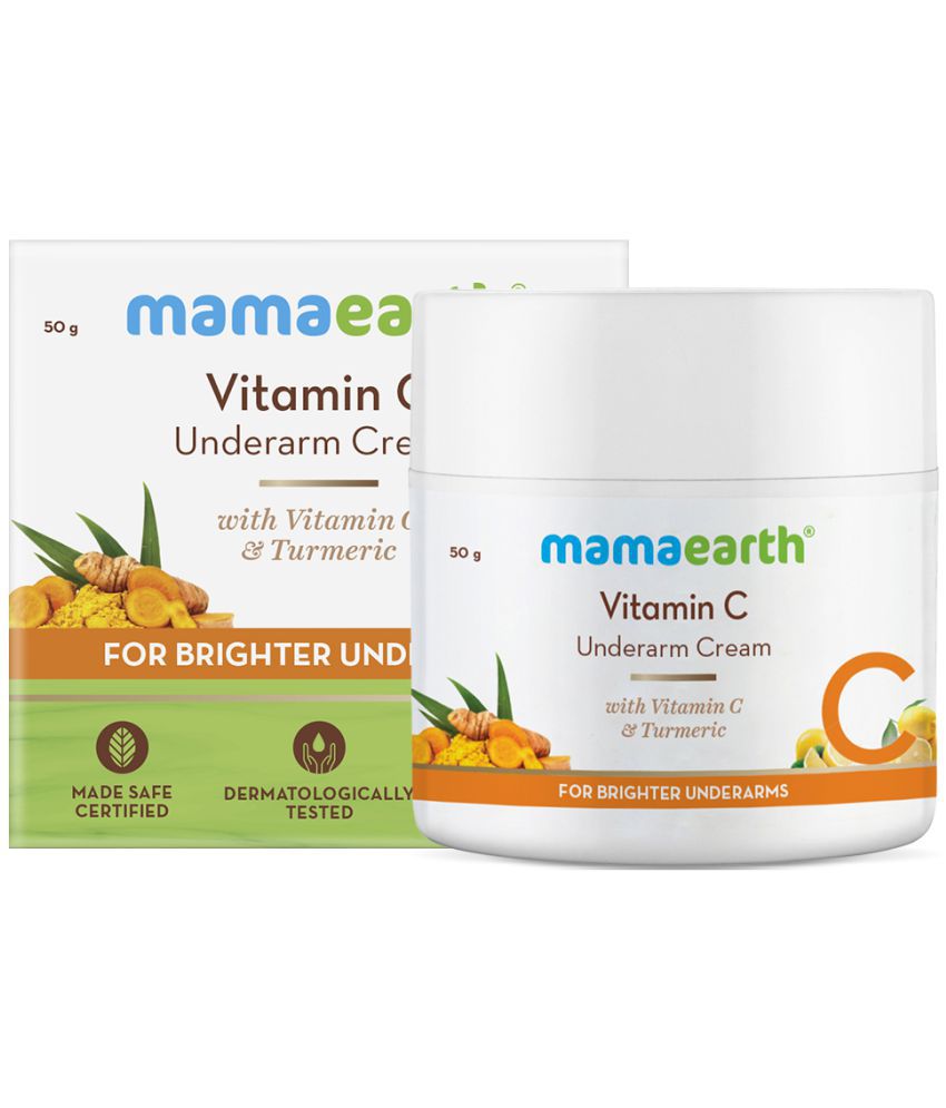 Mamaearth Vitamin C Underarm Cream with Vitamin C & Turmeric for Brighter  Underarms - 50 g: Buy Mamaearth Vitamin C Underarm Cream with Vitamin C &  Turmeric for Brighter Underarms - 50