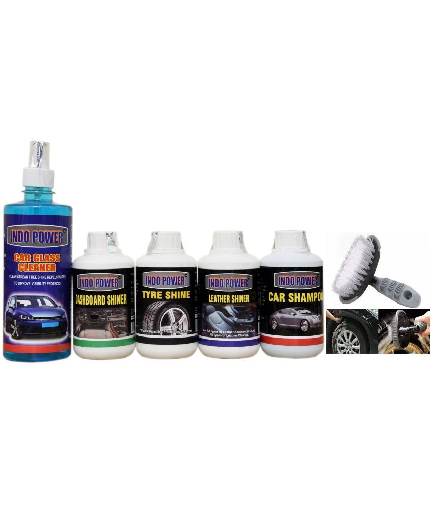 CAR GLASS CLEANER 500ml.+ DASHBOARD SHINER 250ml.+ TYRE SHINER 250ml ...