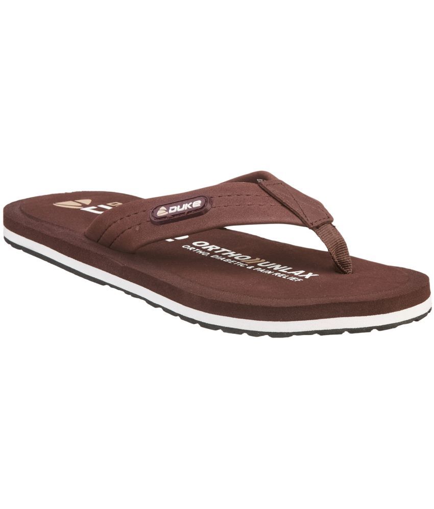     			Duke - Brown Men's Flip Flops