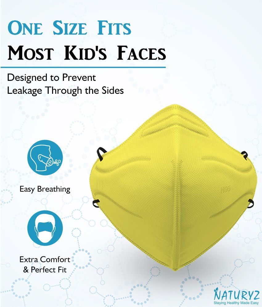 Naturyz N95 NIOSH Certified Kids Face Mask with 6 Layer Protection