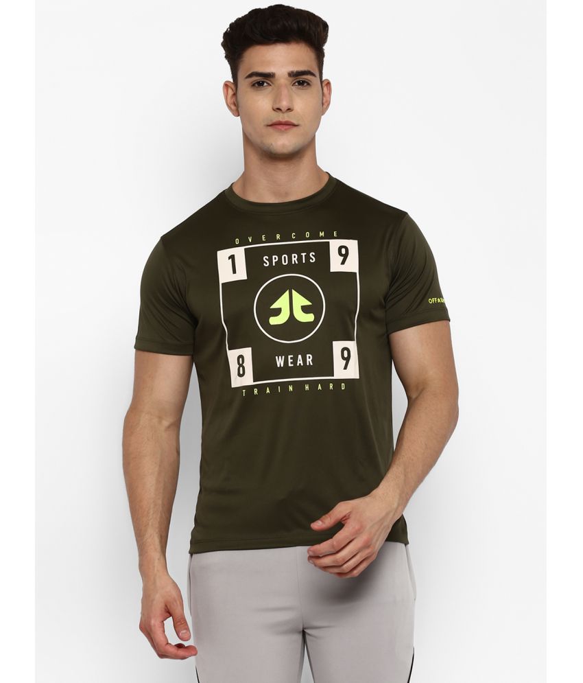     			OFF LIMITS - Green Polyester Regular Fit Men's Sports T-Shirt ( Pack of 1 )
