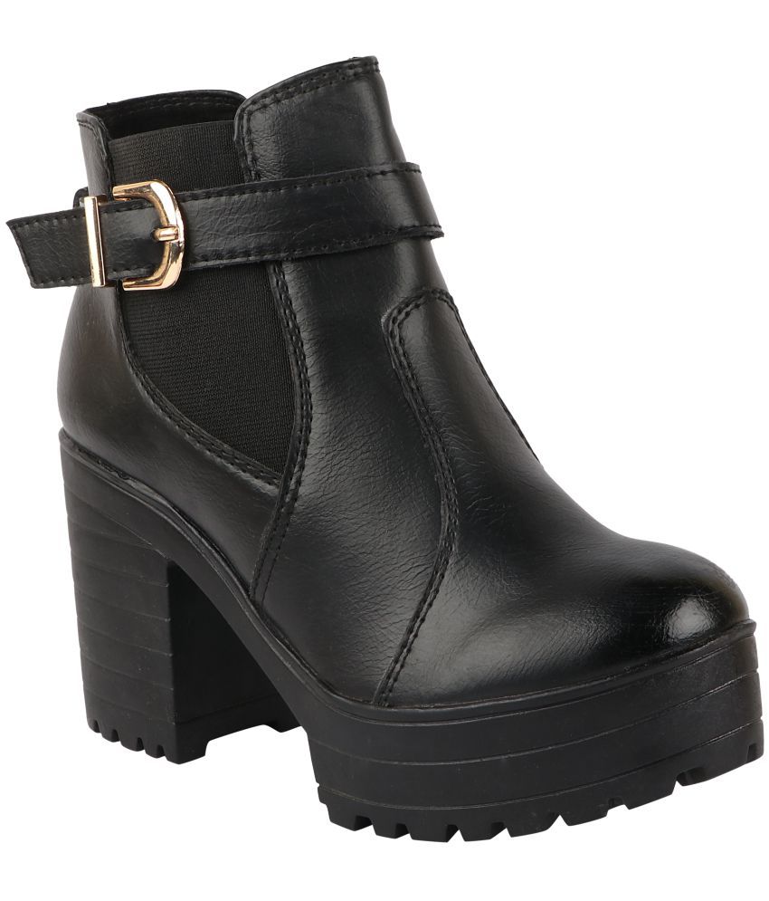     			Shoetopia - Black Women's Ankle Length Boots