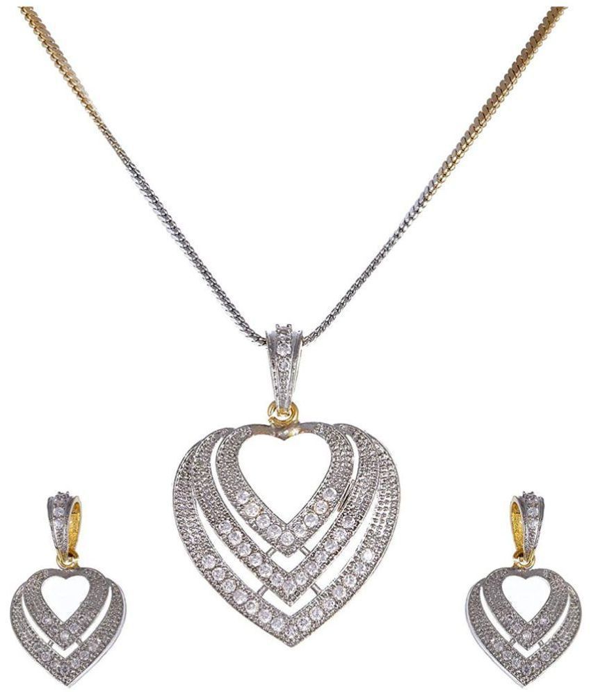     			Sunhari Jewels - Silver Pendant ( Pack of 1 )