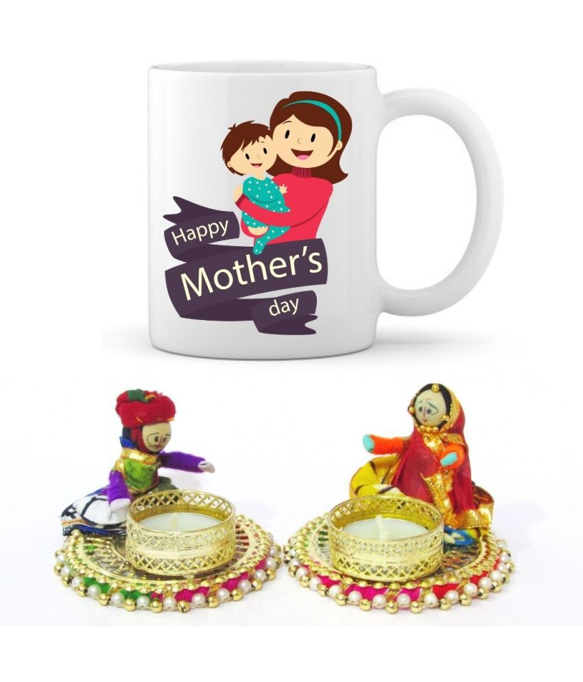     			thriftkart - Multicolor Ceramic Gifting Mug for Mother Day