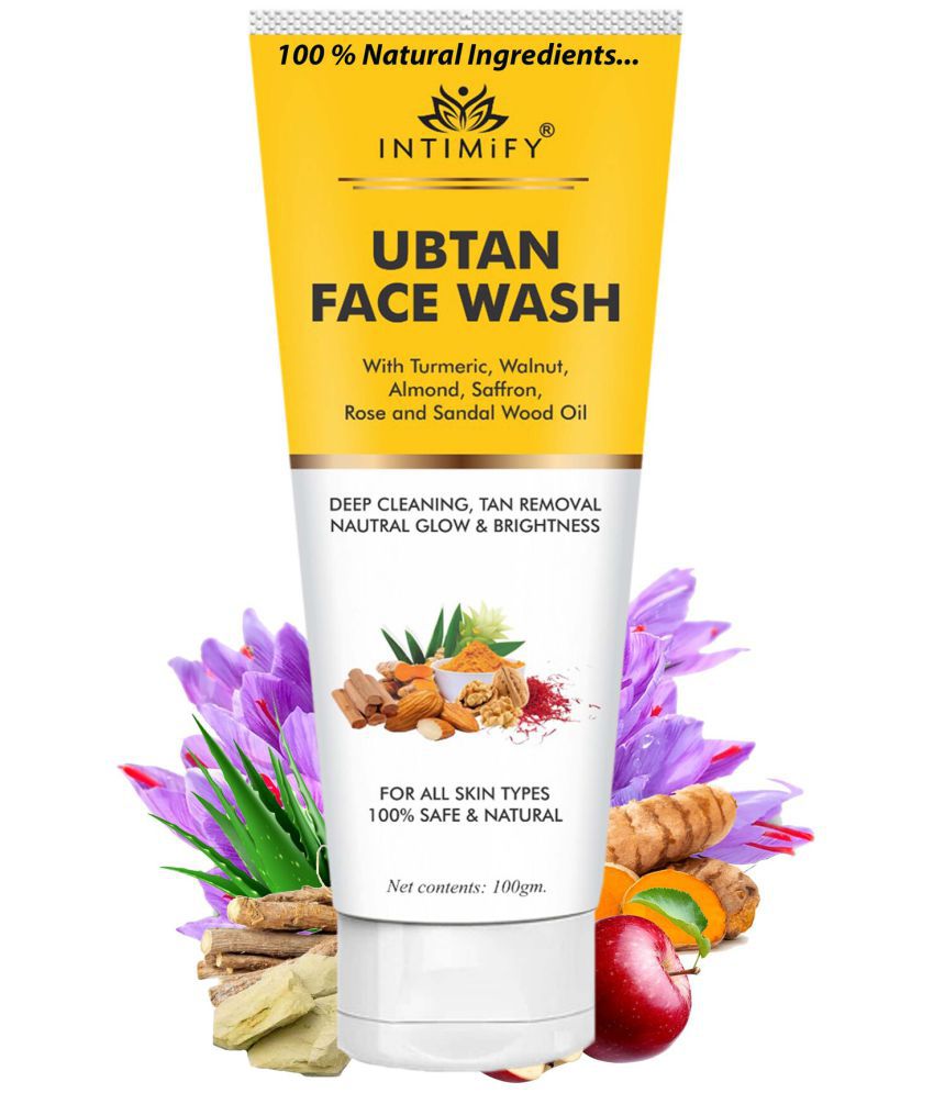     			Intimify Ubtan Face Wash, face wash, anti aging wrinkles face wash, anti aging face wash, skin brightening face wash, 100 gm