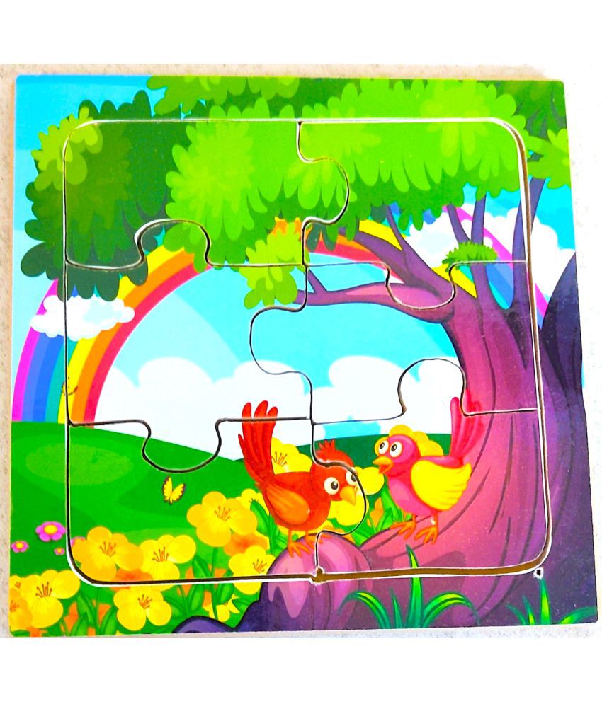     			Peters Pence Wooden Multi-Color  Small Board  of  BIRDS  PUZZLE  FOR KIDS