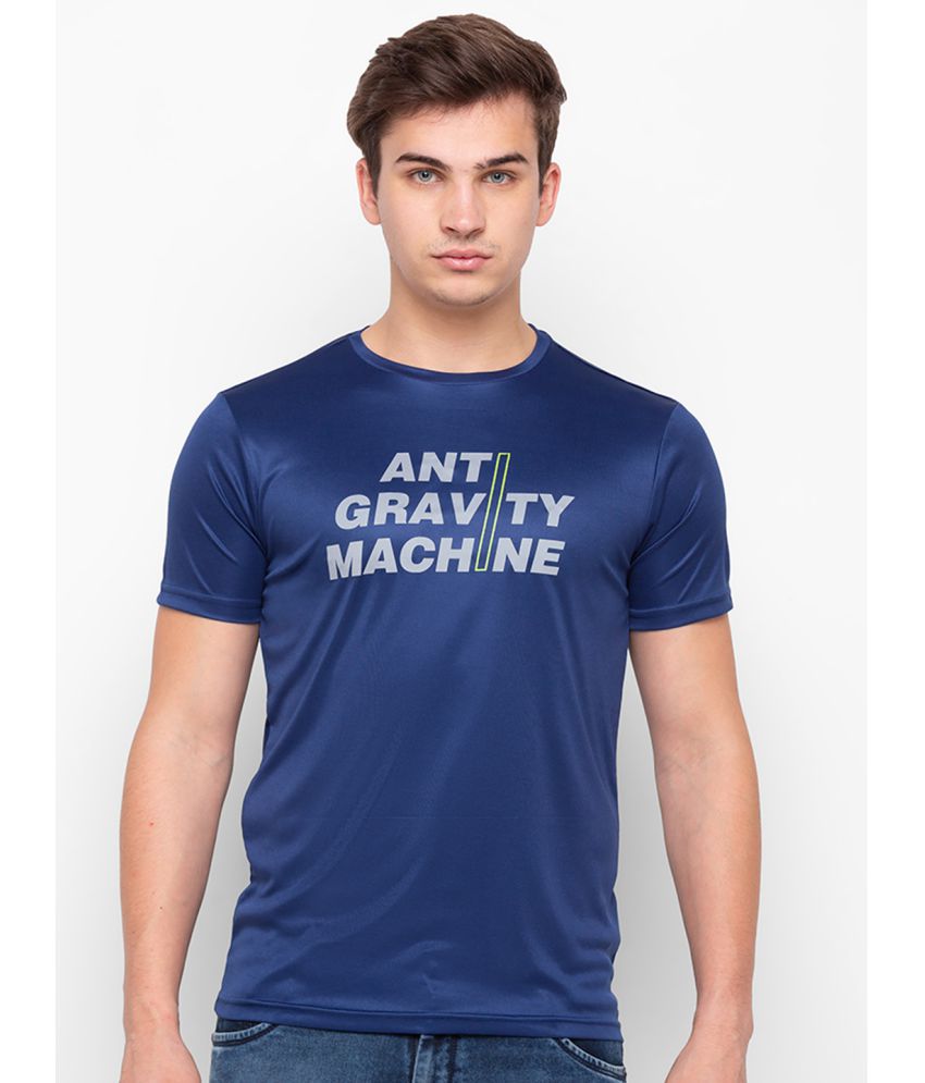     			Globus - Navy Blue Polyester Slim Fit Men's T-Shirt ( Pack of 1 )