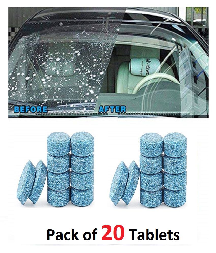     			Effervescent Tablets Spray Cleaner Car Windshield Glass Washer Compact(Pack of 20 Cleaning Tablet)