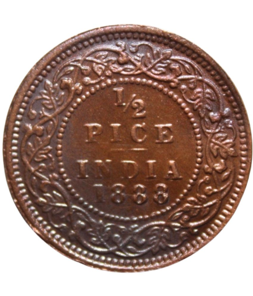     			newWay - 1/2 Pice (1888) 1 Numismatic Coins