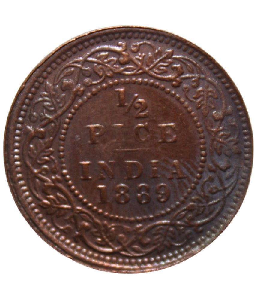     			newWay - 1/2 Pice (1889) 1 Numismatic Coins