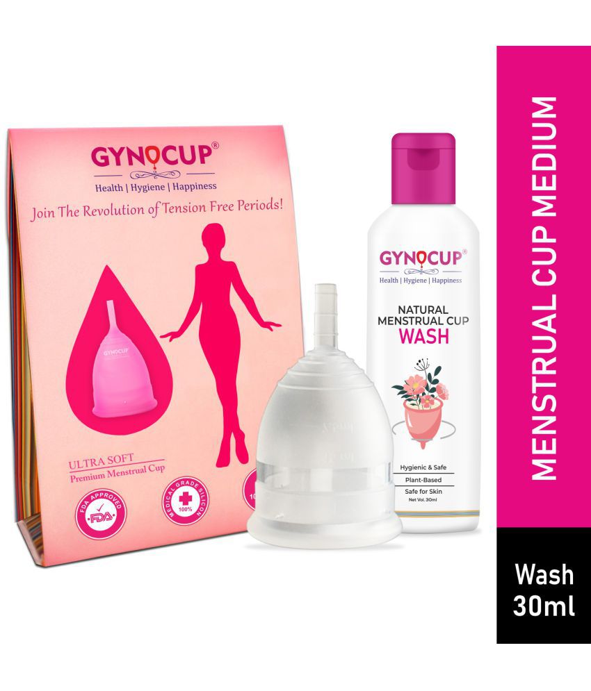 GynoCup - Silicone Reusable Menstrual Cup Medium ( Pack of 3 )