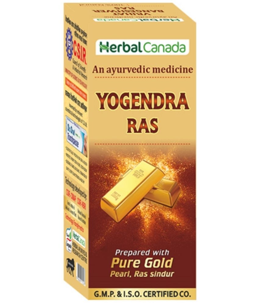 Harc Herbal Canada Yogendra Ras Tablet 50 No's pack of 1|100% Natural Products.