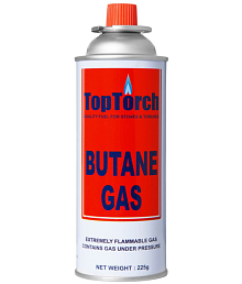 Top Torch Portable High Pressure flame liquefied Gas Canister 225g Can Easy to use Pack-1 Flambe Torch