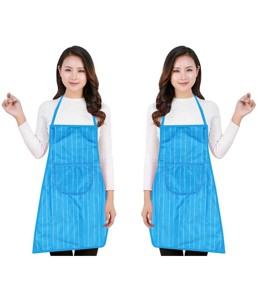 LooMantha - Blue Full Apron ( Pack of 1 )