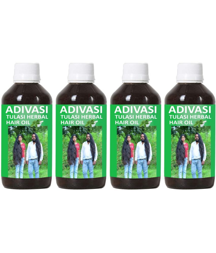     			Oilanic Adivasi Tulsi Herbal Hair Oil-Anti Hair Fall Combo of  250 mL Pack of 4