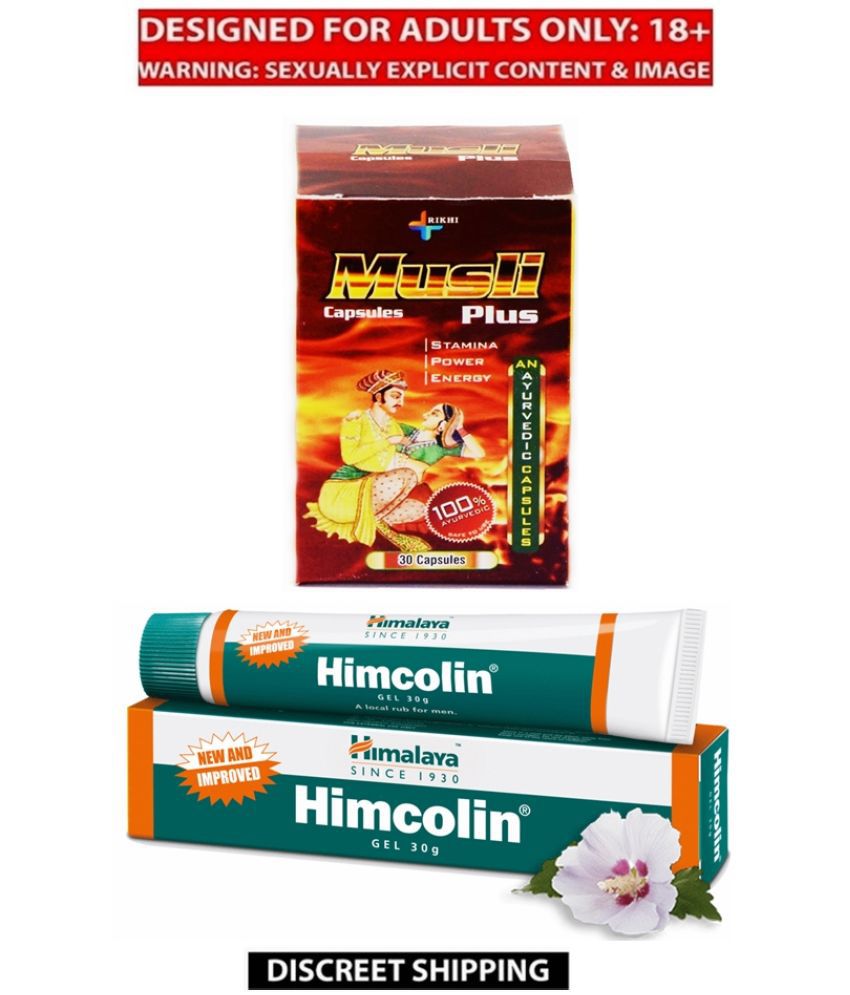     			Herbal Care Himcolin Gel 30 gm & Rikhi Musli Plus Capsule 30 no.s (Ayurvedic Combo)