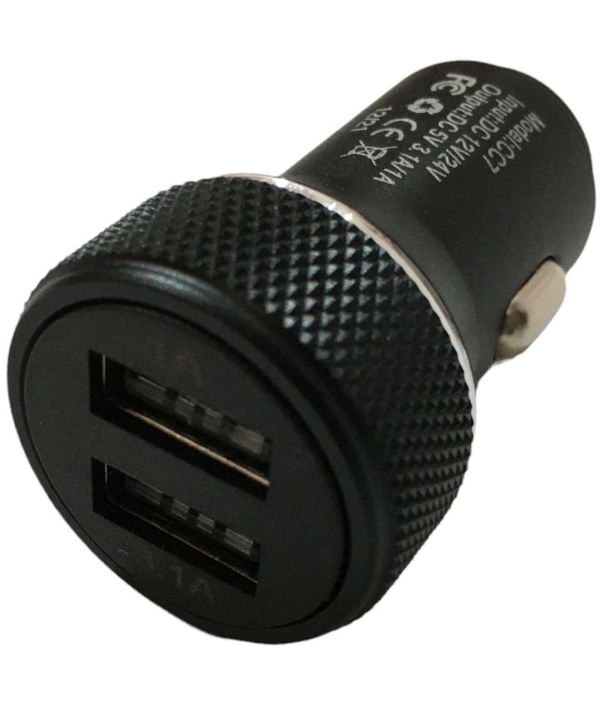 thriftkart Car Mobile Charger METAL 2.4A 2USB Assorted