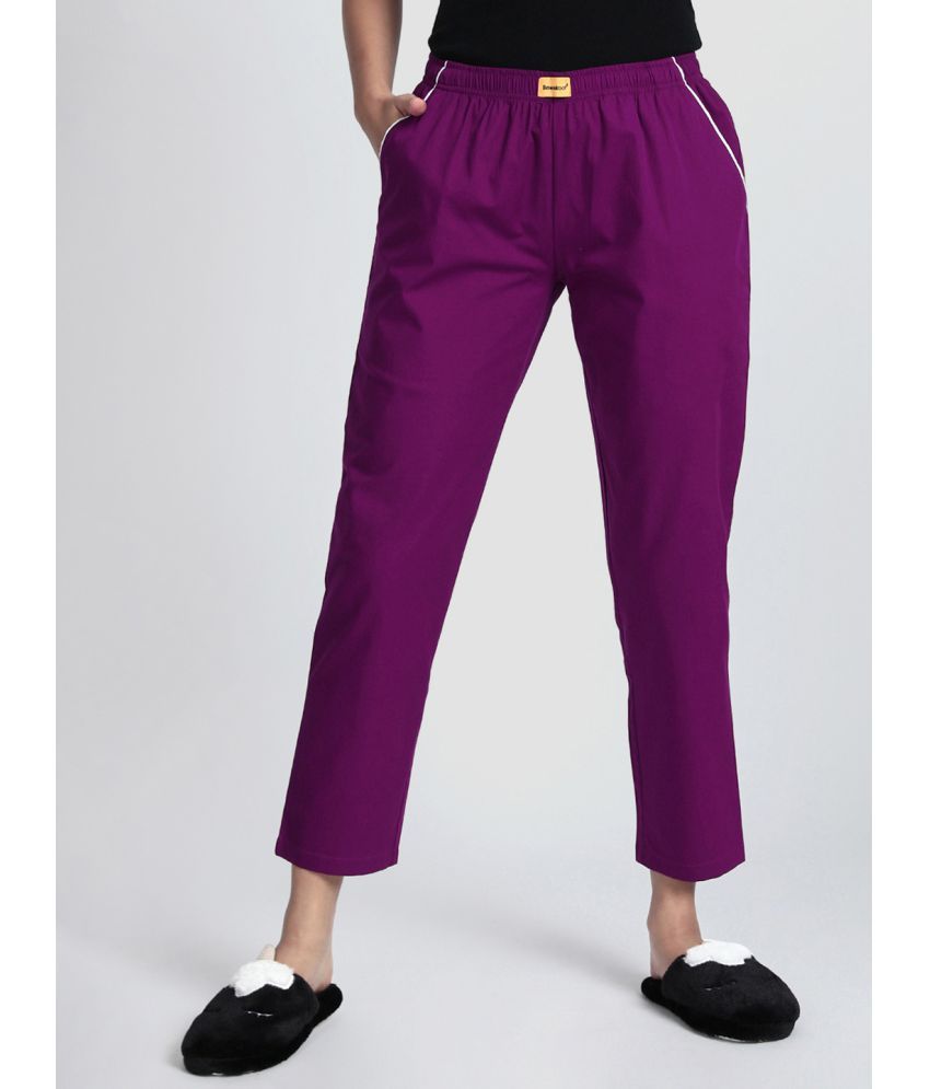 Bewakoof - 100% Cotton Regular Purple 