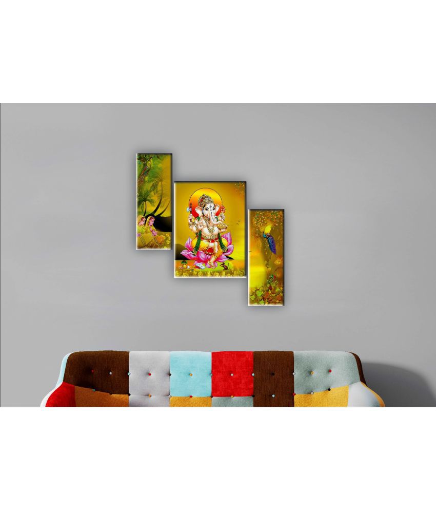     			Saf Ganesha modern art MDF Painting Without Frame