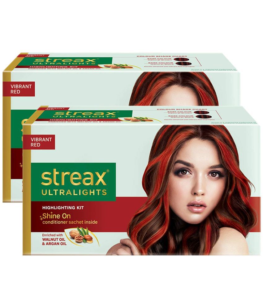 Streax Ultralights Temporary Hair Color Red Vibrant Red 60 mL Pack of 2:  Buy Streax Ultralights Temporary Hair Color Red Vibrant Red 60 mL Pack of 2  at Best Prices in India - Snapdeal