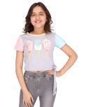 Cutecumber Pack of 1 Girls Cotton Blend Top ( Gray )