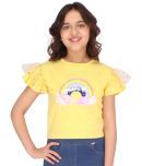 Cutecumber Pack of 1 Girls Polyester Blend Top ( Yellow )