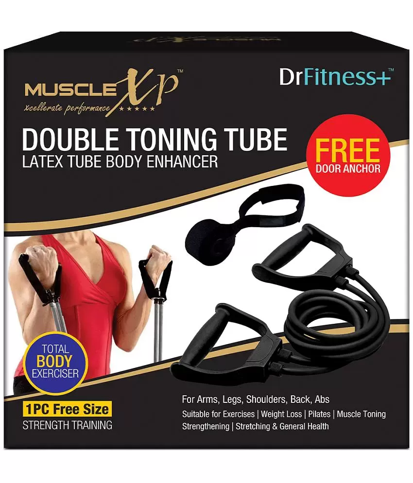 Buy MuscleXP DrFitness+ Resistance Band Complete Set, 5 Color