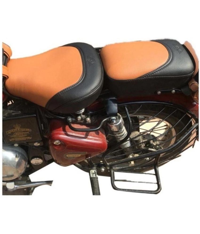     			AHL MOTORS Stylish seat cover Black & Tan For Royal Enfield Classic , Classic 350cc , Classic 500cc , Classic Chrome , Classic Desert Storm