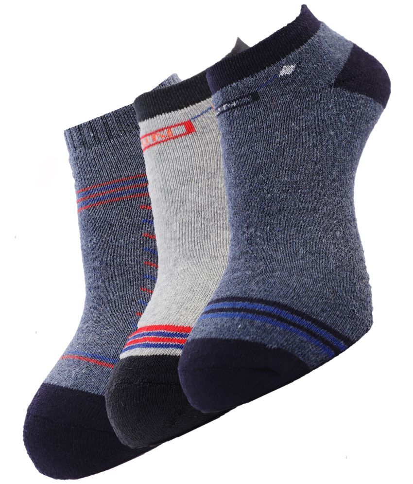     			Dollar - Cotton Blend Multicolor Men's Ankle Length Socks ( Pack of 3 )