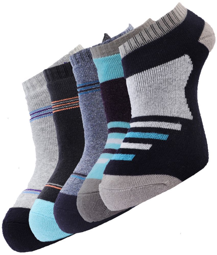 Dollar - Cotton Blend Multicolor Men's Ankle Length Socks ( Pack of 5 )