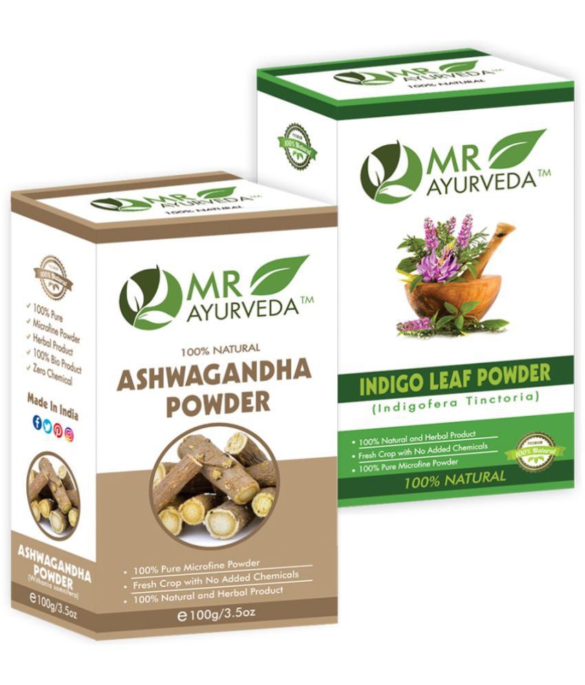     			MR Ayurveda Ashwagandha Powder & Indigo Powder Hair Scalp Treatment 200 g