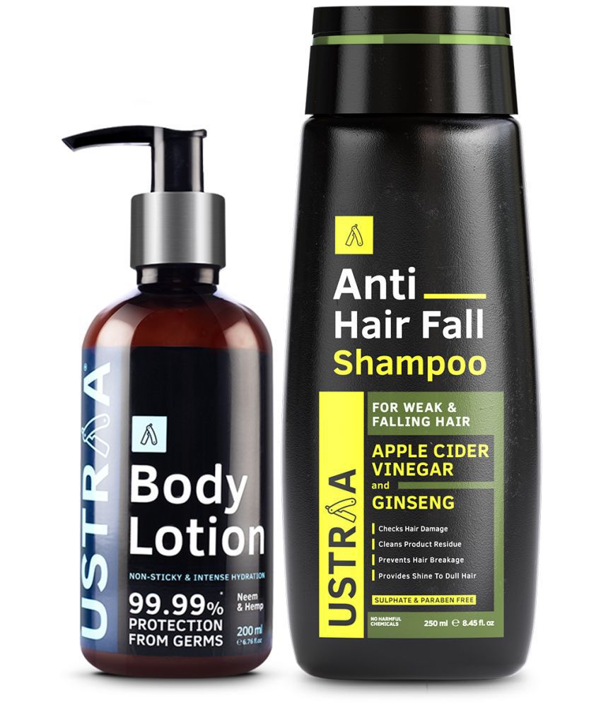    			Ustraa Body Lotion Germ Free - 200ml & Anti Hair Fall Shampoo - 250ml