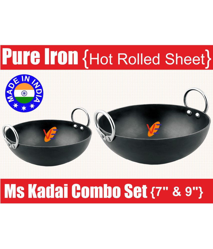     			Veer Combo Kadai (7&9) 2 Piece Cookware Set