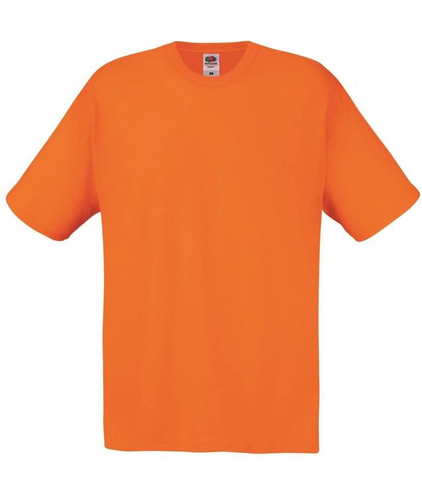 KAPASIYA - Cotton Blend Regular Fit Yellow Men's T-Shirt ( Pack of 1 ...