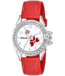 Mikado - Red Leather Analog Womens Watch