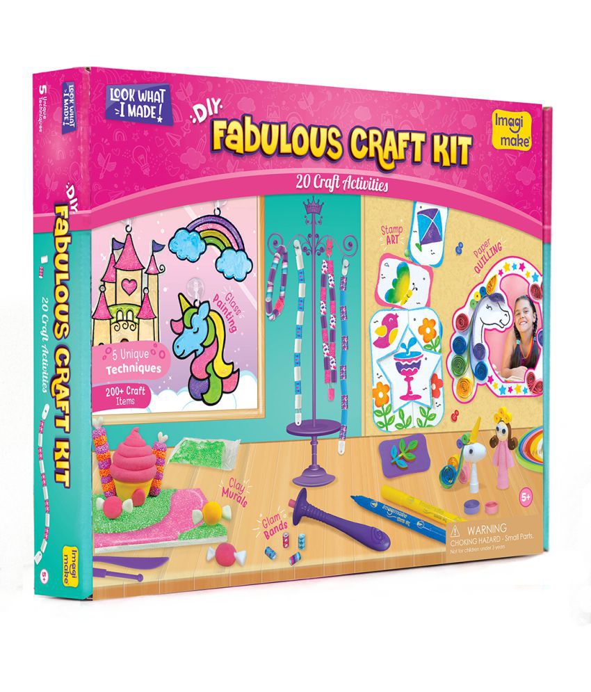     			Fabulous Craft Kit- Creative Toy and DIY Set for Kids - 5 Years and Over