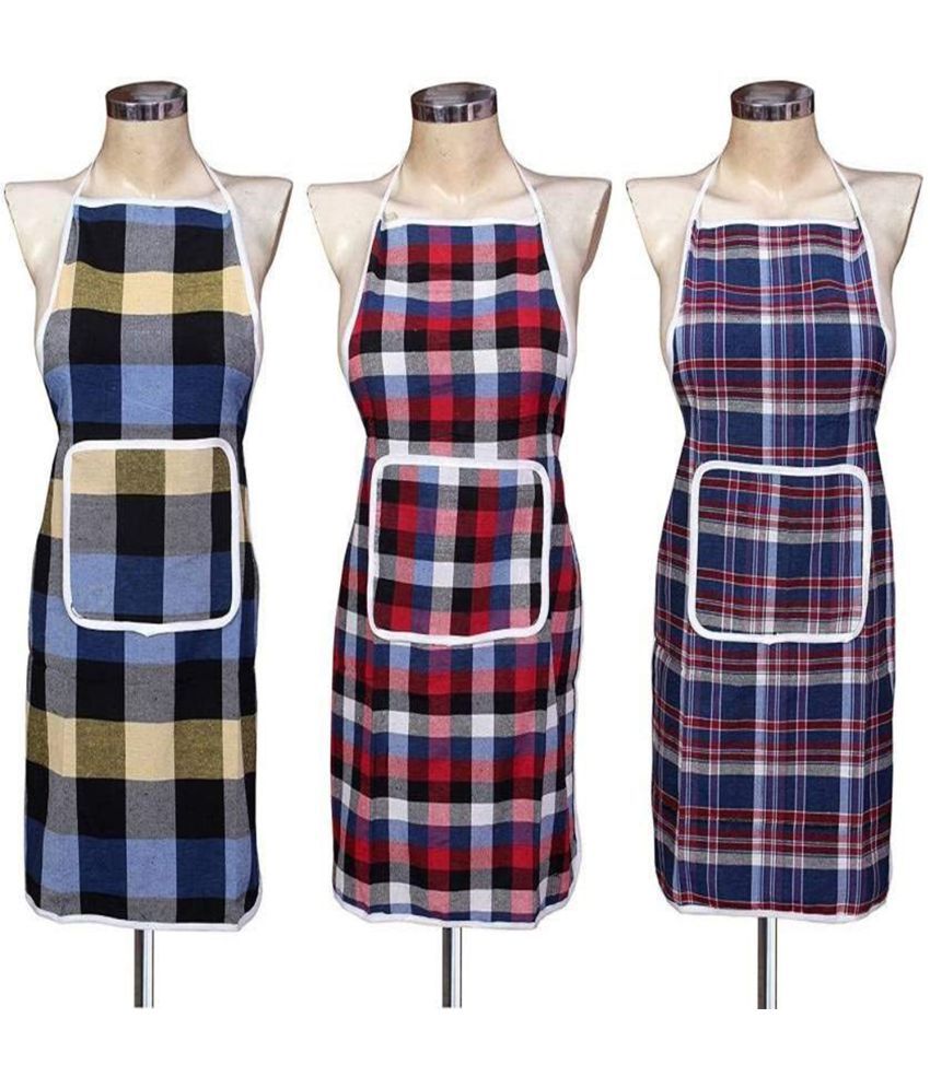 LooMantha - Multicolor Full Apron ( Pack of 3 )