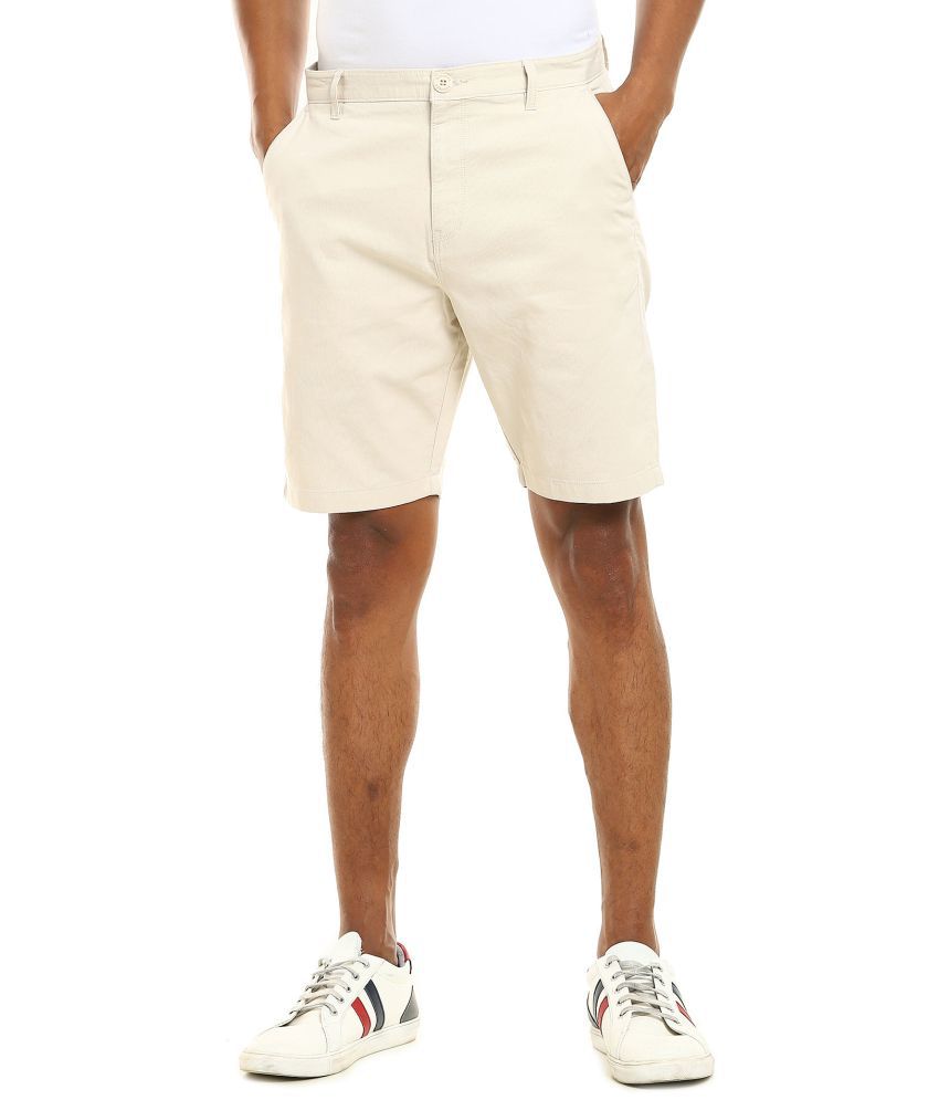     			Ruggers - Cotton Blend Beige Men's Chino Shorts ( Pack of 1 )