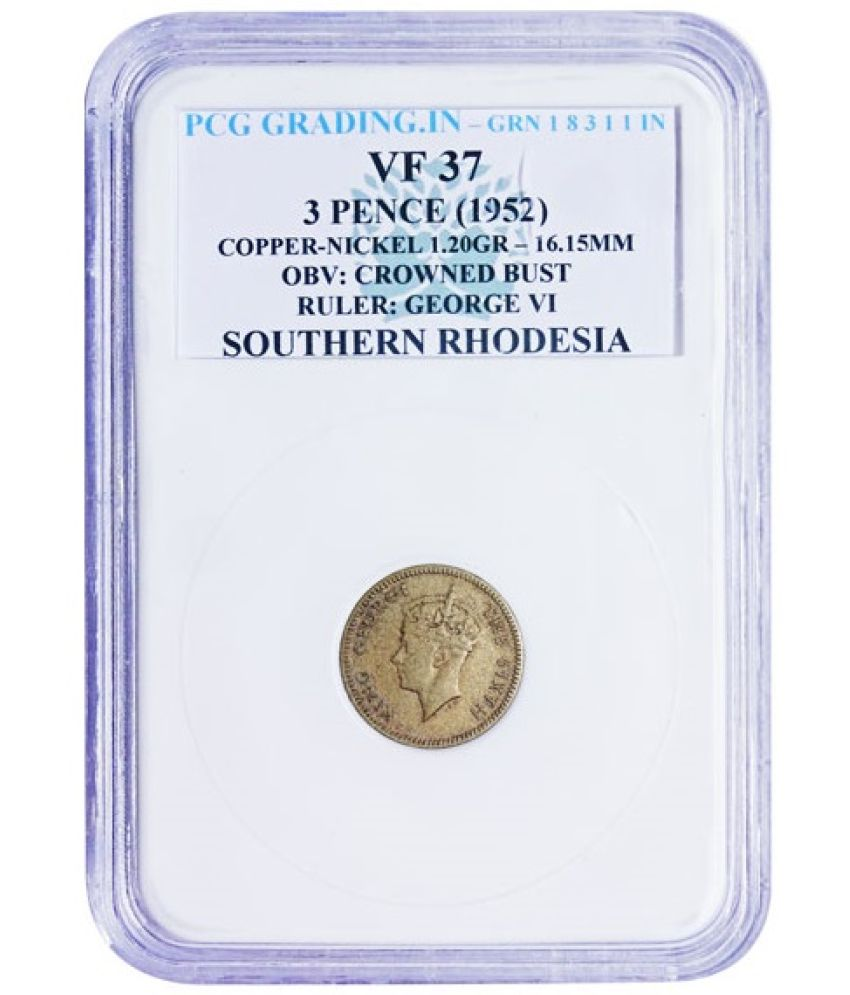     			PRIDE INDIA - 3 Pence Coin 1 Numismatic Coins