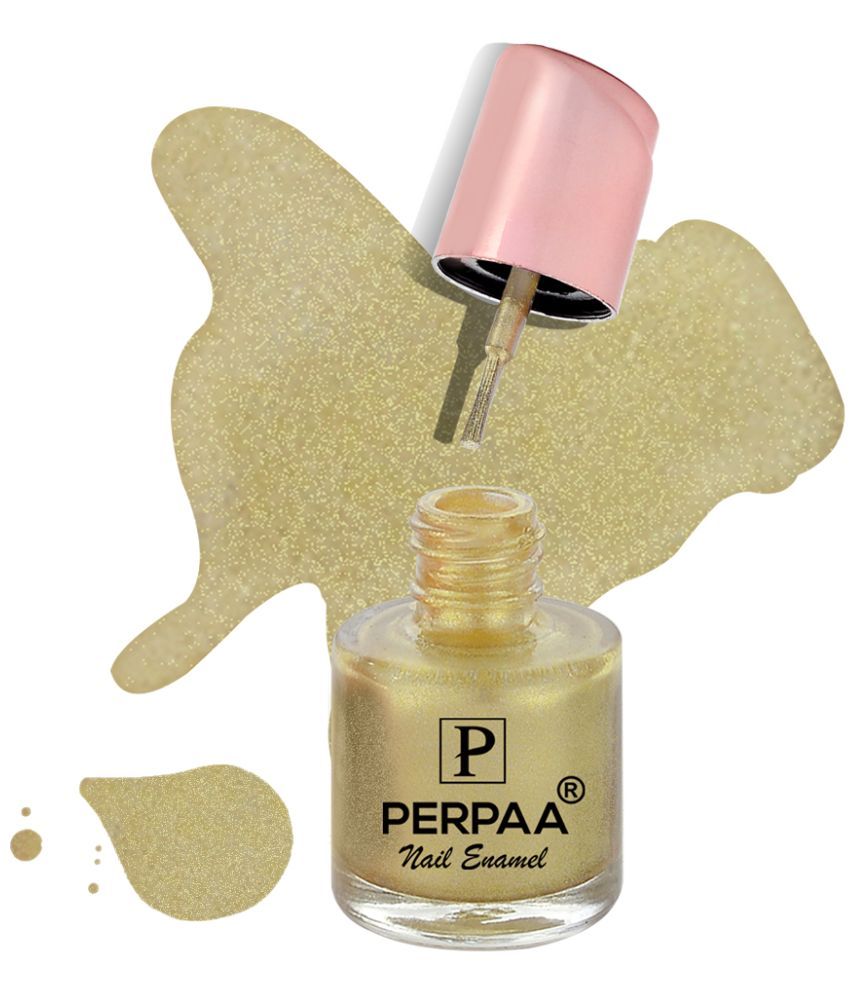     			Perpaa Perpaa Nail Polish Glitter Golden Gold Glossy 100 mL