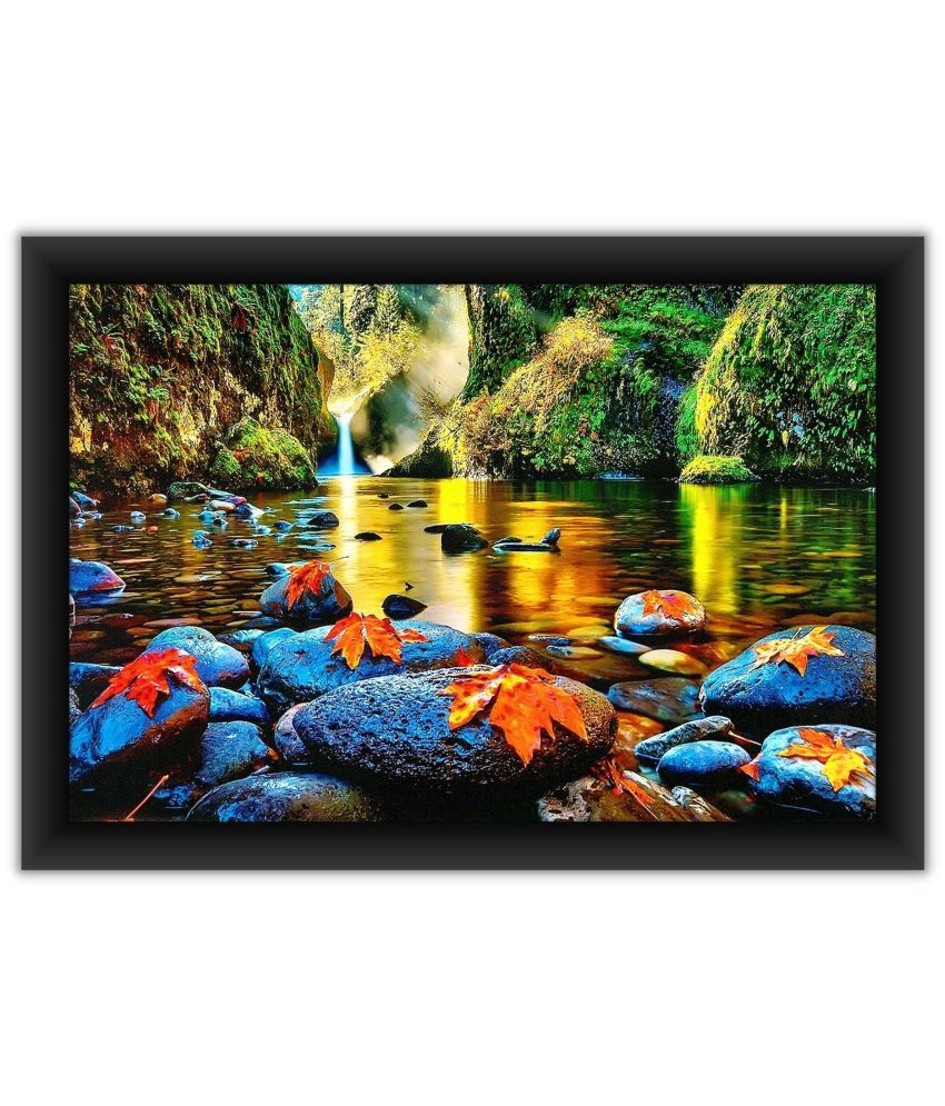 Poylaamo Poylaamo, Scenery of the Beautiful Lake Nature Wall Painting