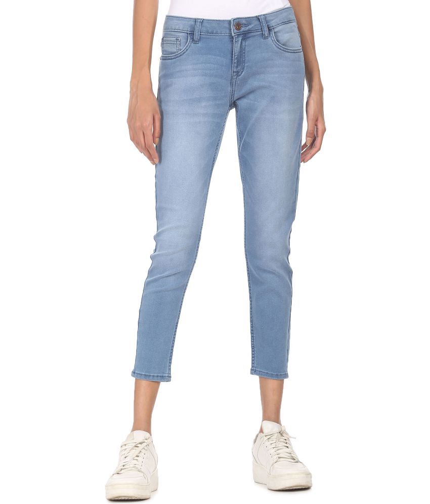     			Sugr - Cotton Blend Regular Blue Women's Jeans ( Pack of 1 )