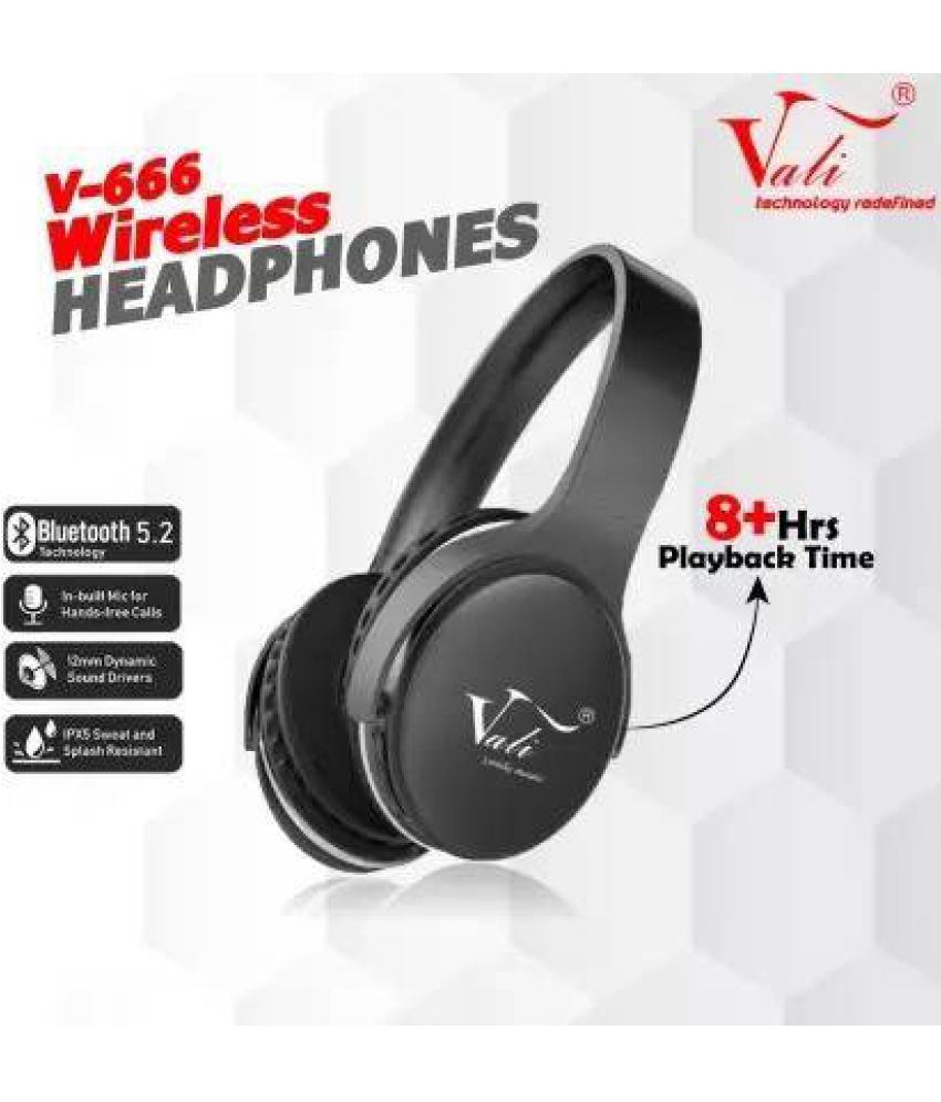 Vali v666a best quality headphone Neckband Wireless Without Mic