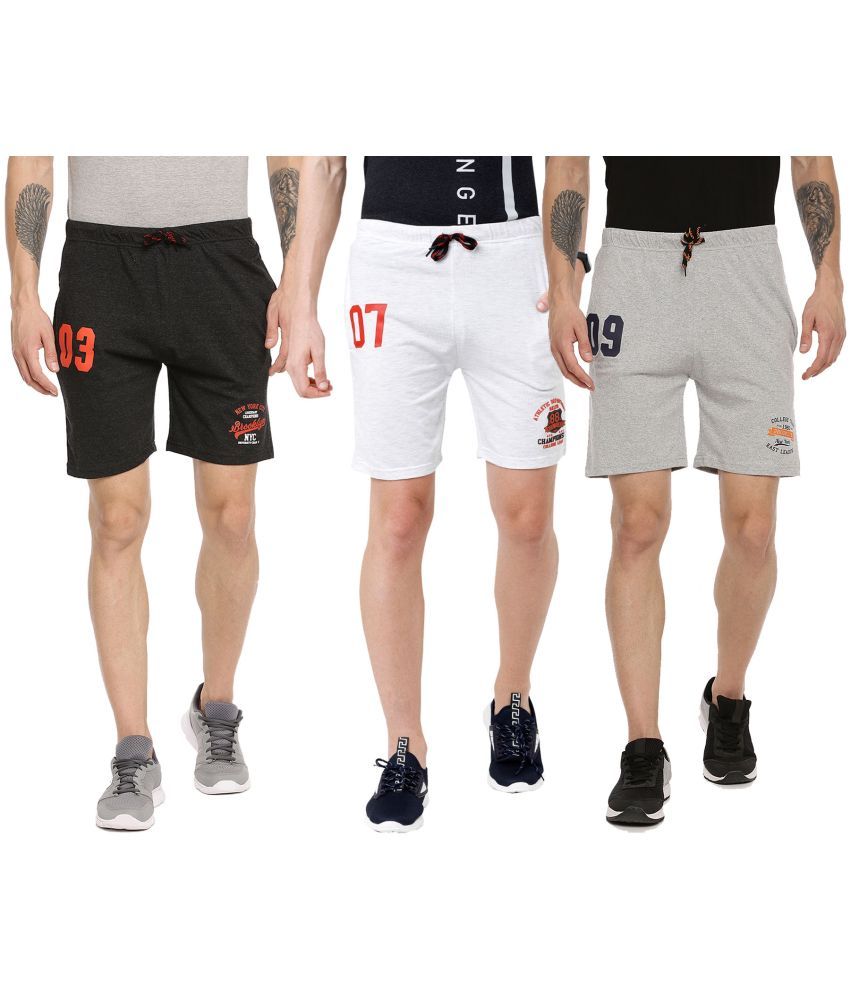     			Ardeur - Cotton Blend Multicolor Men's Shorts ( Pack of 3 )