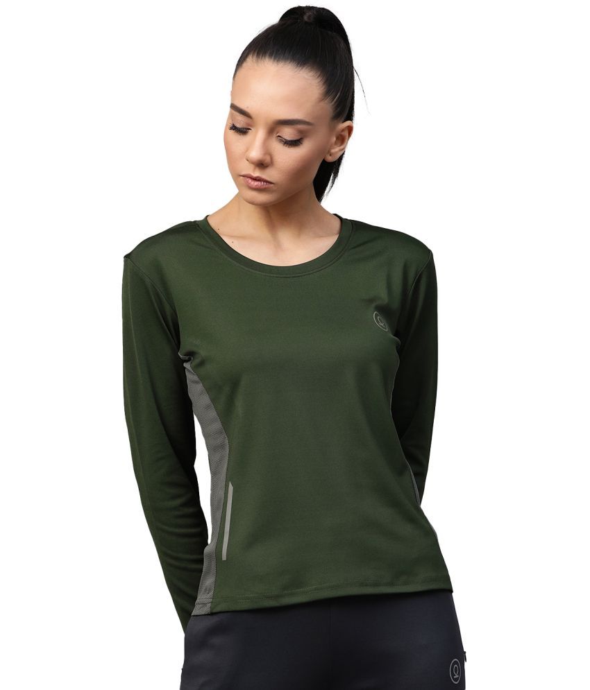     			Chkokko Green Polyester Tees - Single